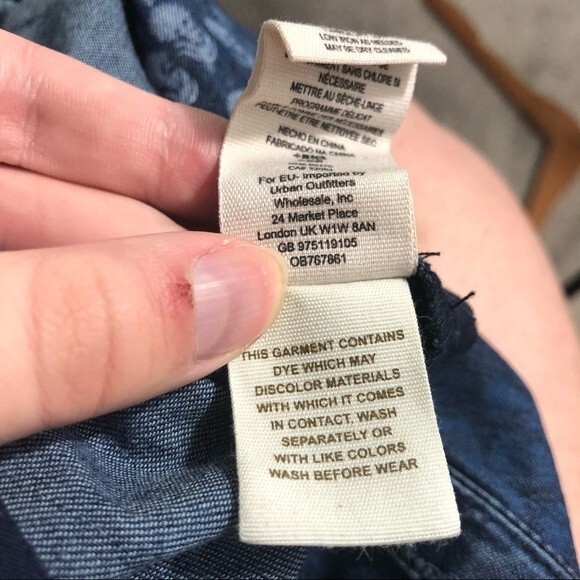 Free People Blue Aztec Jumpsuit Size Small - Picture 16 of 16